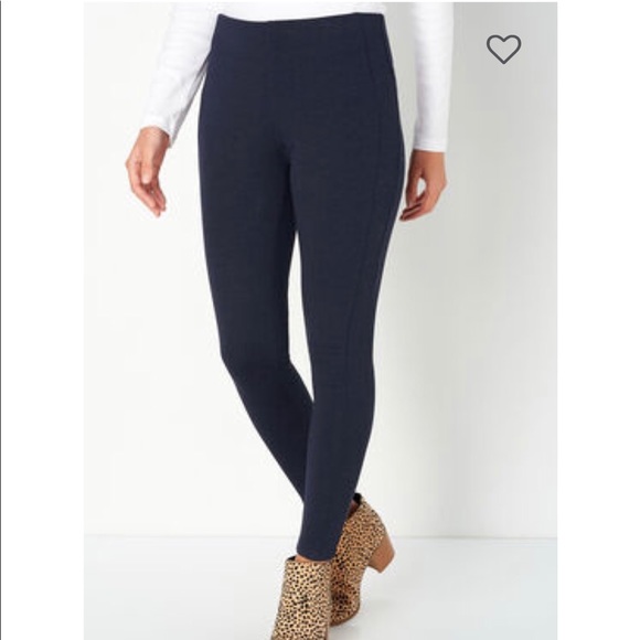 Christopher & Banks Pants - Signature Slimming Black Ponte Sz M